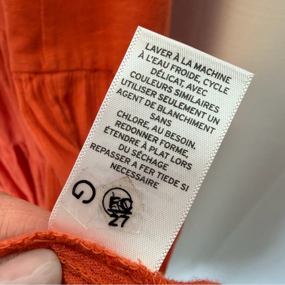 Caslon Nordstrom Tiered Cotton Gauze Midi Dress Mixed Media Flowy Boho Sz Small - Picture 7 of 12